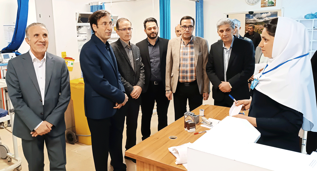 حضور معاون درمان دانشگاه علوم پزشکی اردبیل در بیمارستان امام خمینی(ره) اردبیل