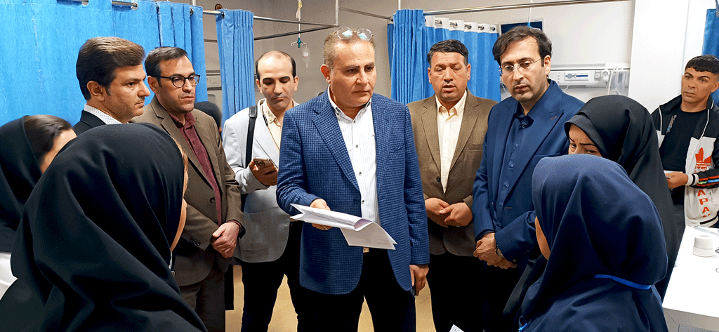 بازدید شبانگاهی رئیس دانشگاه علوم پزشکی از بیمارستان امام خمینی(ره) اردبیل
