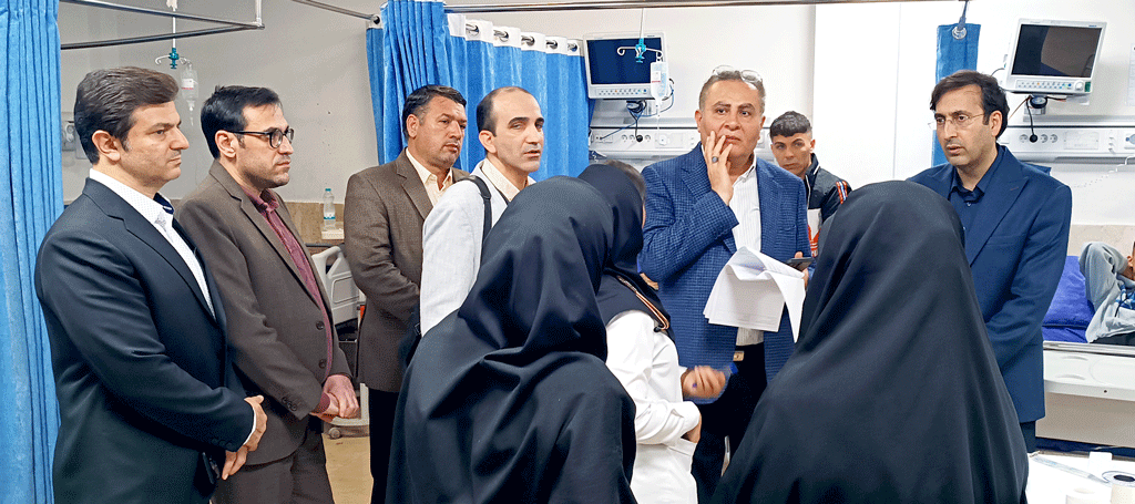 بازدید شبانگاهی رئیس دانشگاه علوم پزشکی از بیمارستان امام خمینی(ره) اردبیل