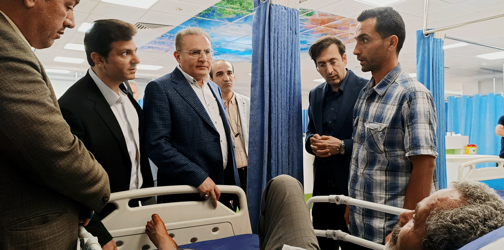 بازدید شبانگاهی رئیس دانشگاه علوم پزشکی از بیمارستان امام خمینی(ره) اردبیل