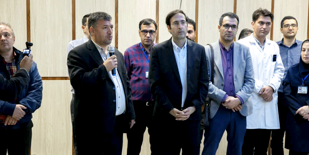 بازدید جمعی از خبرنگاران و اصحاب رسانه از پروژه های بیمارستان امام خمینی(ره) اردبیل