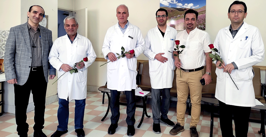 تجلیل از پزشکان بیمارستان بمناسبت روز پزشک