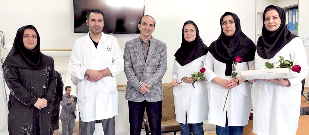 تجلیل از پزشکان بیمارستان بمناسبت روز پزشک