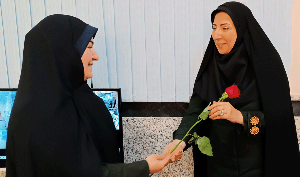 دیدار رئیس بیمارستان با ریاست کلانتری ۱۲ فلسطین اردبیل