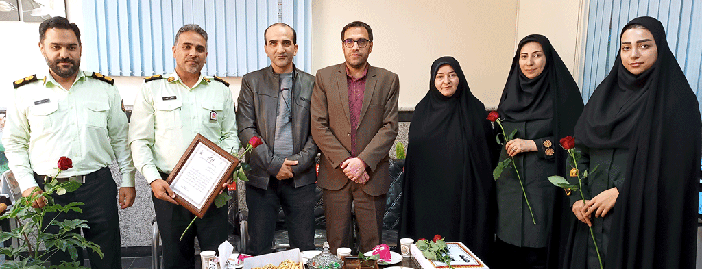 دیدار رئیس بیمارستان با ریاست کلانتری ۱۲ فلسطین اردبیل