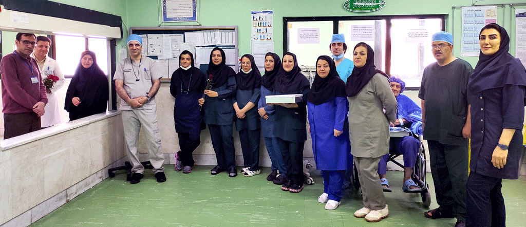 تجلیل از همکاران بیهوشی بیمارستان