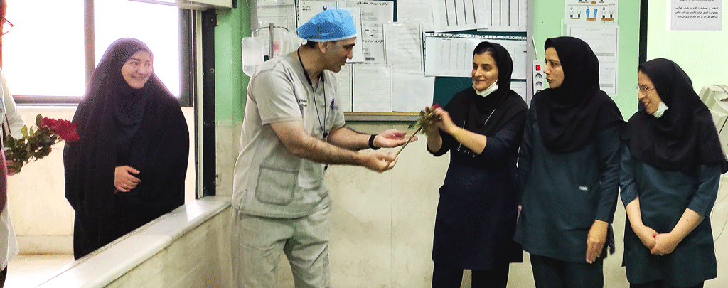 تجلیل از همکاران بیهوشی بیمارستان