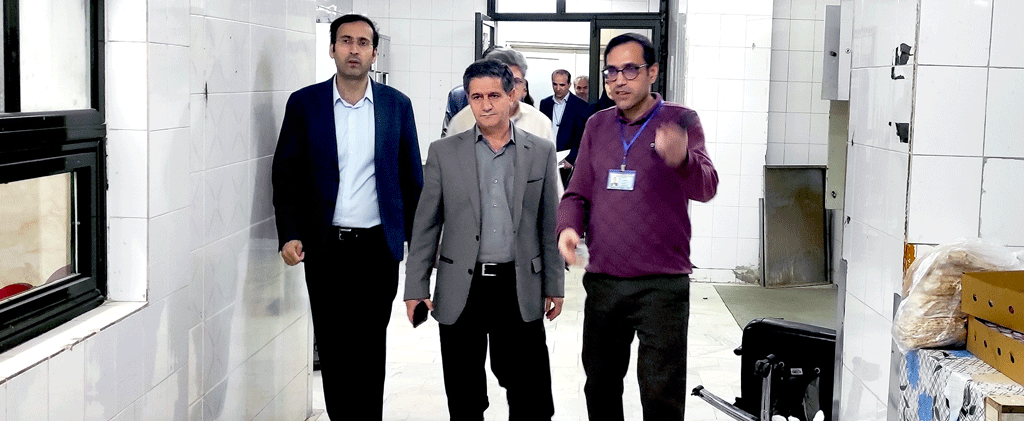 بازدید معاونین دانشگاه از بیمارستان