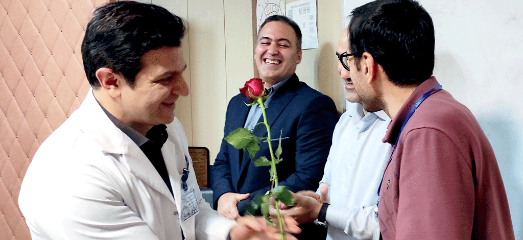 آیین تکریم و معارفه رئیس امور مالی و مدیر خدمات پرستاری بیمارستان