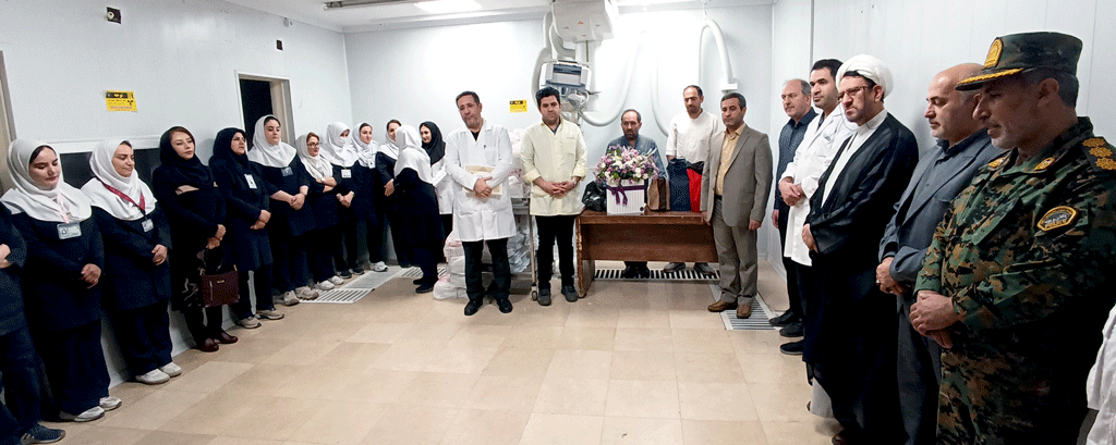 تجلیل از مدافعان سلامت بخش اورژانس بیمارستان توسط کارکنان یگان ویژه استان