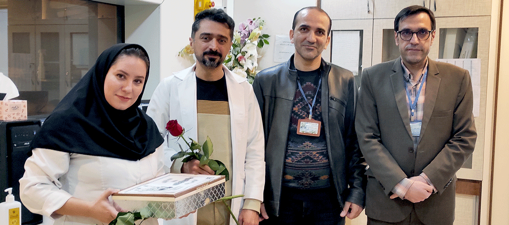 تجلیل از همکاران رادیولوژیست و پروتونگار بیمارستان بمناسبت روز رادیولوژی