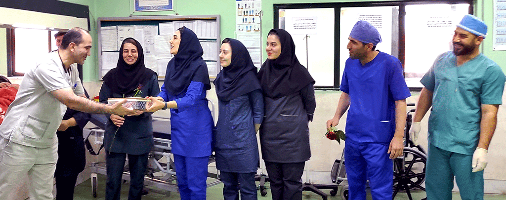 تجلیل از همکاران اتاق عمل به مناسبت روز جهانی اتاق عمل