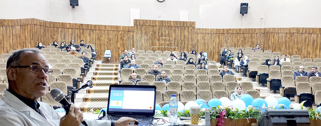 برگزاری سمینار دو روزه تازه های کوید19 در سالن همایش بیمارستان امام خمینی(ره) اردبیل