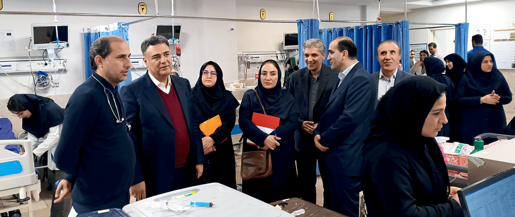 بازدید کارشناسان بازرسی وزارت بهداشت درمان و آموزش پزشکی کشور از واحدهای مختلف بیمارستان امام خمینی(ره) اردبیل