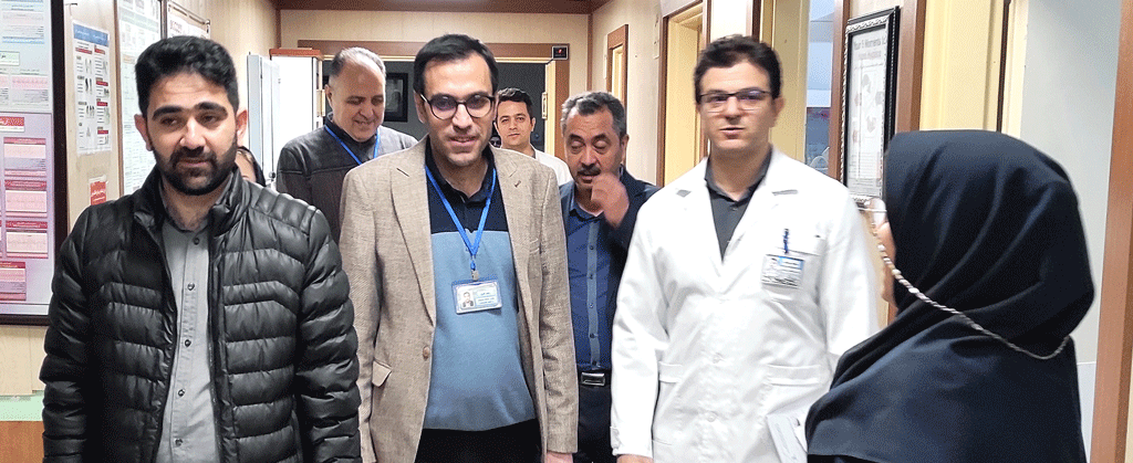 بازدید کارشناسان بازرسی وزارت بهداشت درمان و آموزش پزشکی کشور از واحدهای مختلف بیمارستان امام خمینی(ره) اردبیل