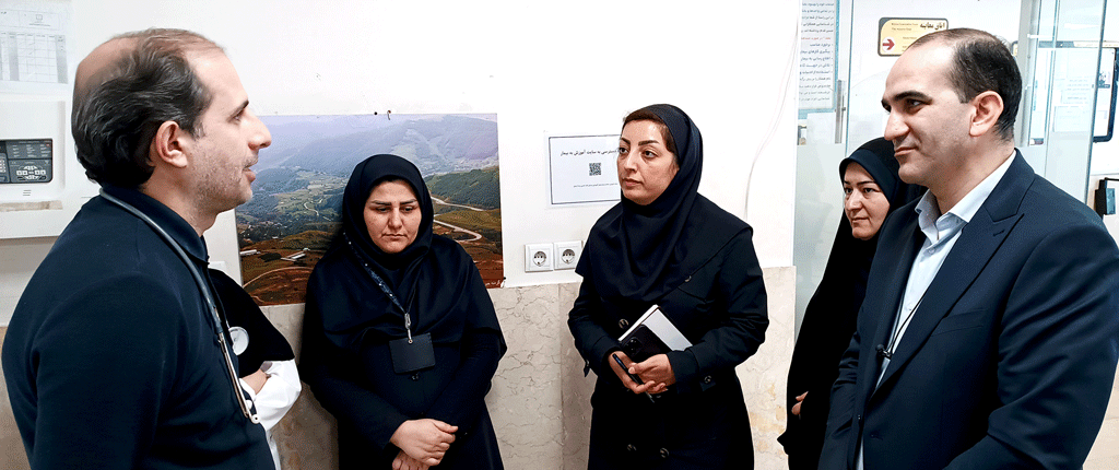 بازدید کارشناسان بازرسی وزارت بهداشت درمان و آموزش پزشکی کشور از واحدهای مختلف بیمارستان امام خمینی(ره) اردبیل