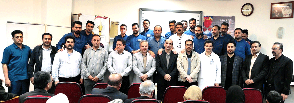 برگزاری مراسم گرامیداشت روز کارگر در بیمارستان امام خمینی(ره) اردبیل