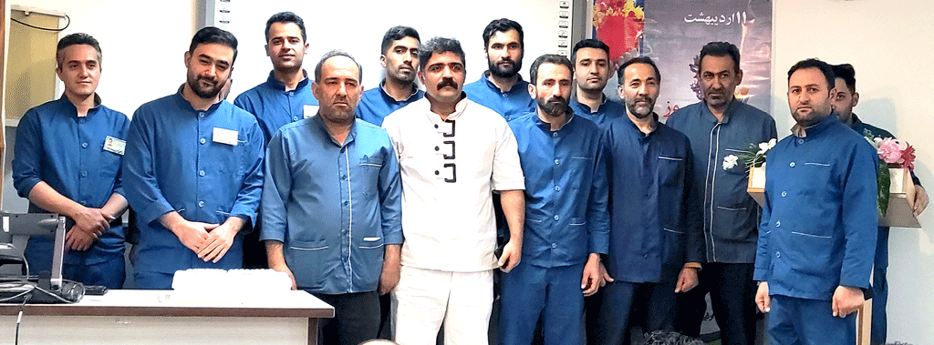برگزاری مراسم گرامیداشت روز کارگر در بیمارستان امام خمینی(ره) اردبیل