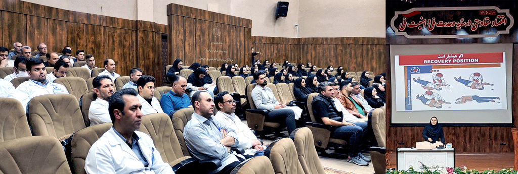 برگزاری کارگاه احیای قلبی ،ریوی پایه در بیمارستان امام خمینی(ره) اردبیل