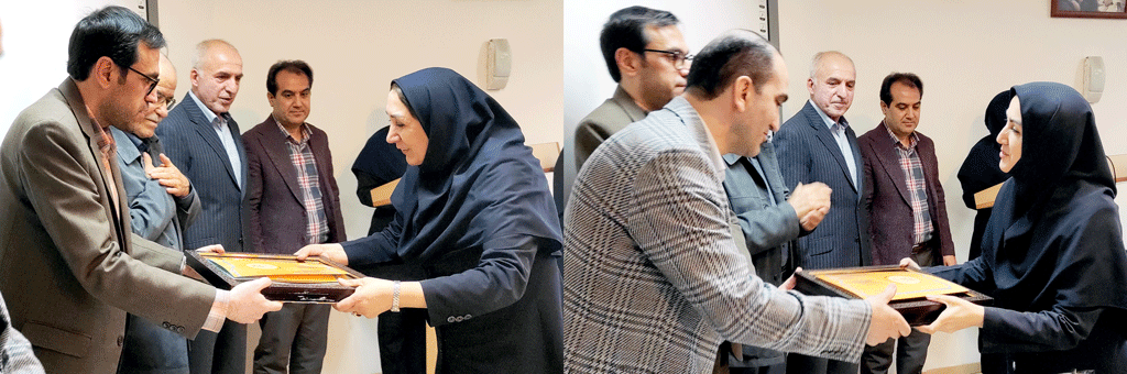 تجلیل خانواده بیمار بهبود یافته از تعدادی پزشک و کادر درمان بیمارستان امام خمینی(ره) اردبیل