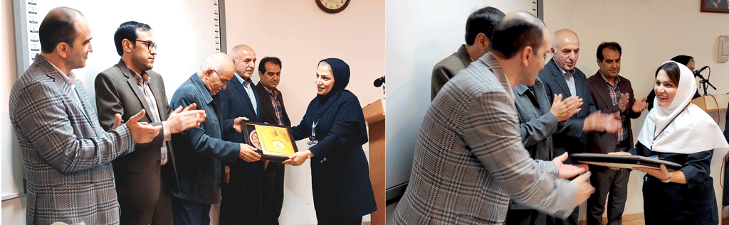 تجلیل خانواده بیمار بهبود یافته از تعدادی پزشک و کادر درمان بیمارستان امام خمینی(ره) اردبیل
