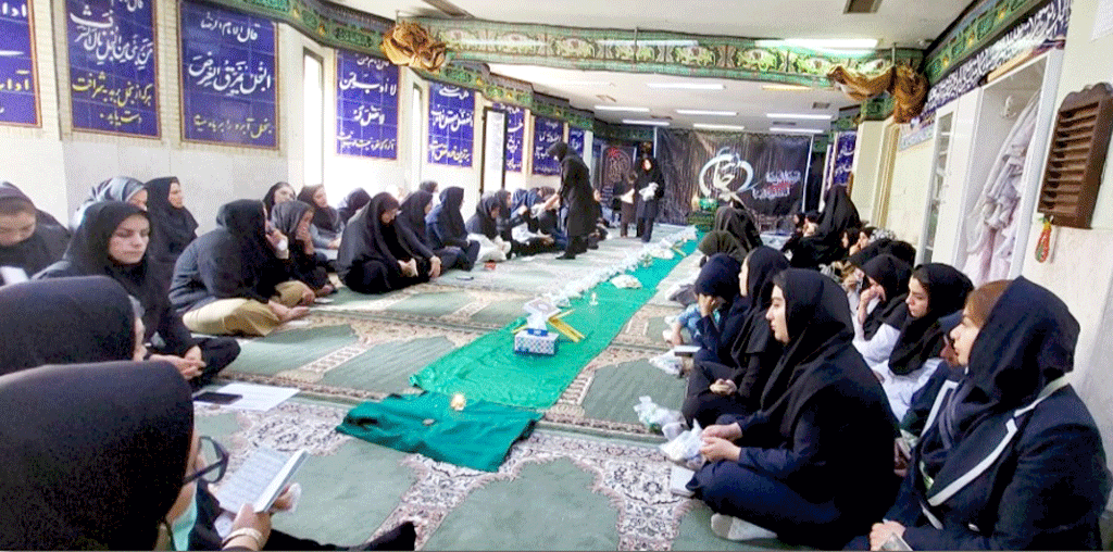 برگزاری مراسم عزاداری و سفره احسان بمناسبت شهادت حضرت رقیه(س) در بیمارستان امام خمینی(ره) اردبیل