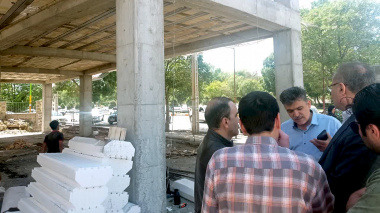 بازدید رئیس دانشگاه علوم پزشکی اردبیل از پروژه احداث پاویون دانشجویی در بیمارستان امام خمینی(ره) اردبیل