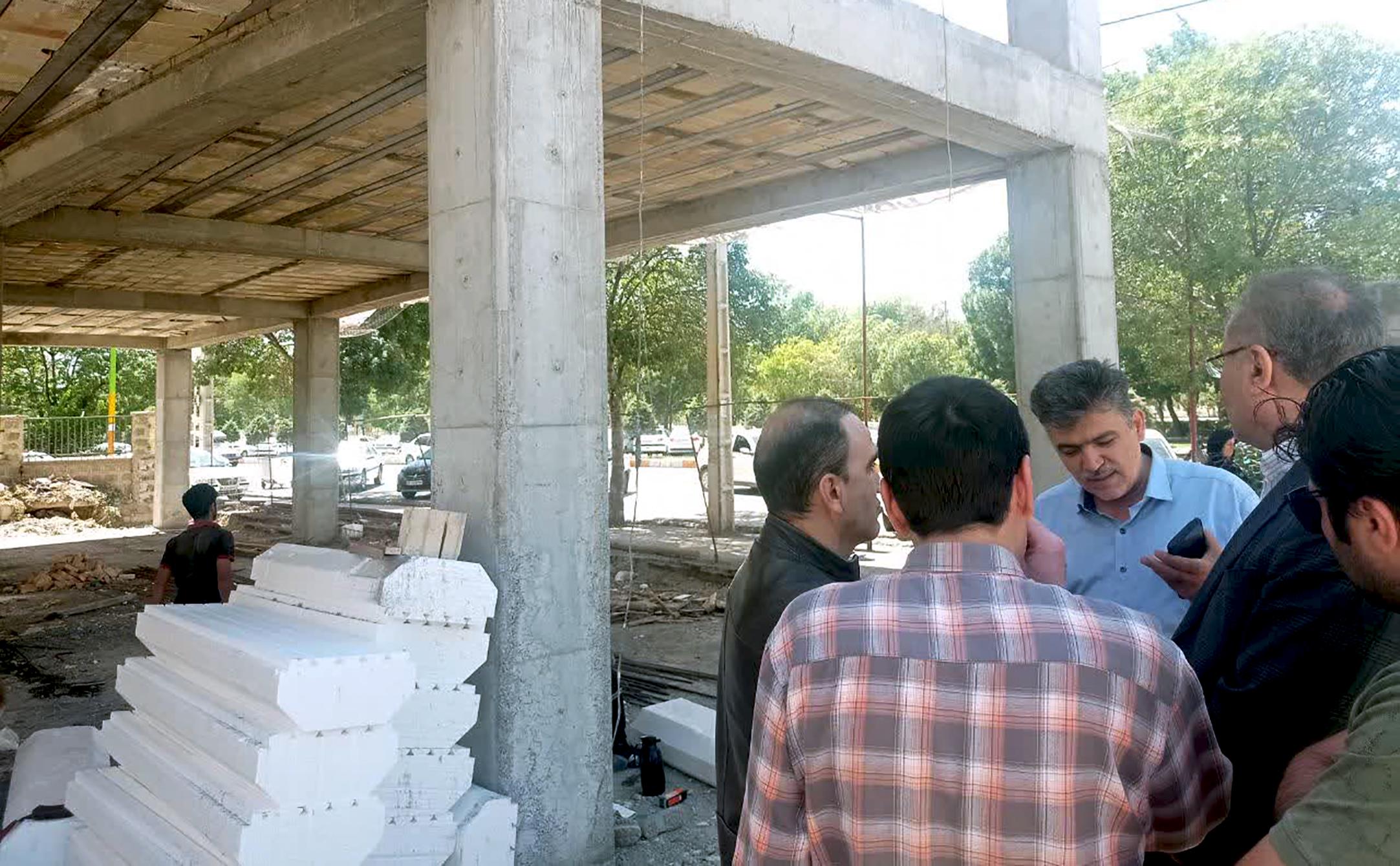 بازدید رئیس دانشگاه علوم پزشکی اردبیل از پروژه احداث پاویون دانشجویی در بیمارستان امام خمینی(ره) اردبیل